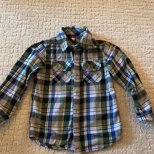 Tea flannel shirt